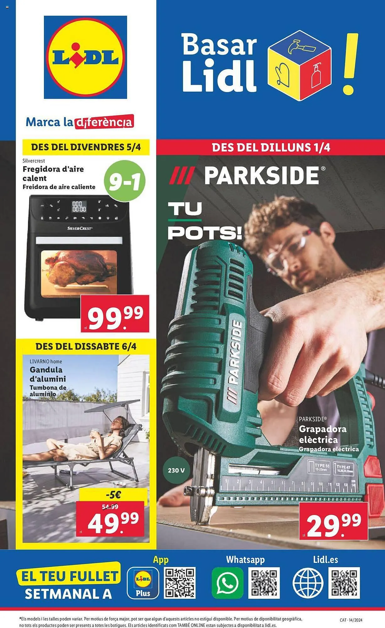 Catálogo de Folleto Lidl 1 de abril al 7 de abril 2024 - Página 1