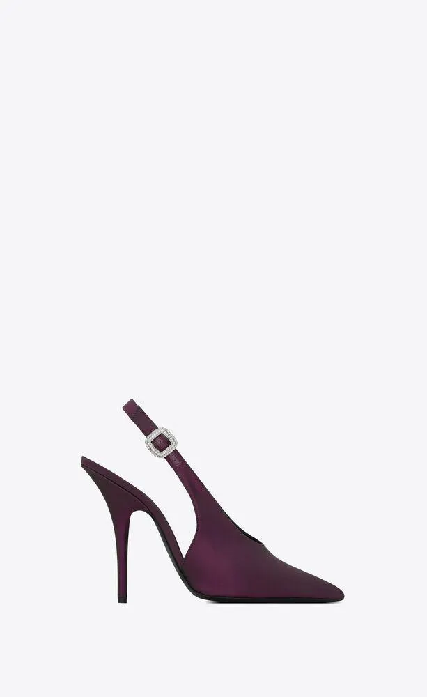 zapatos de salón slingback yasmeen de shantung