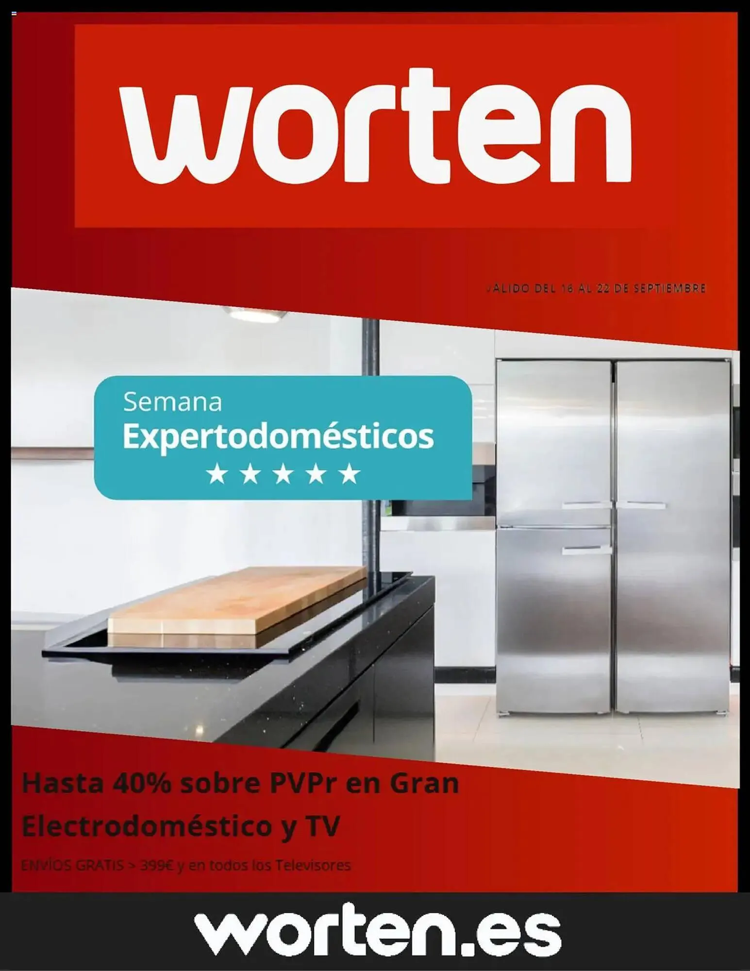 Catálogo de Folleto Worten 16 de septiembre al 22 de septiembre 2025 - Página 1