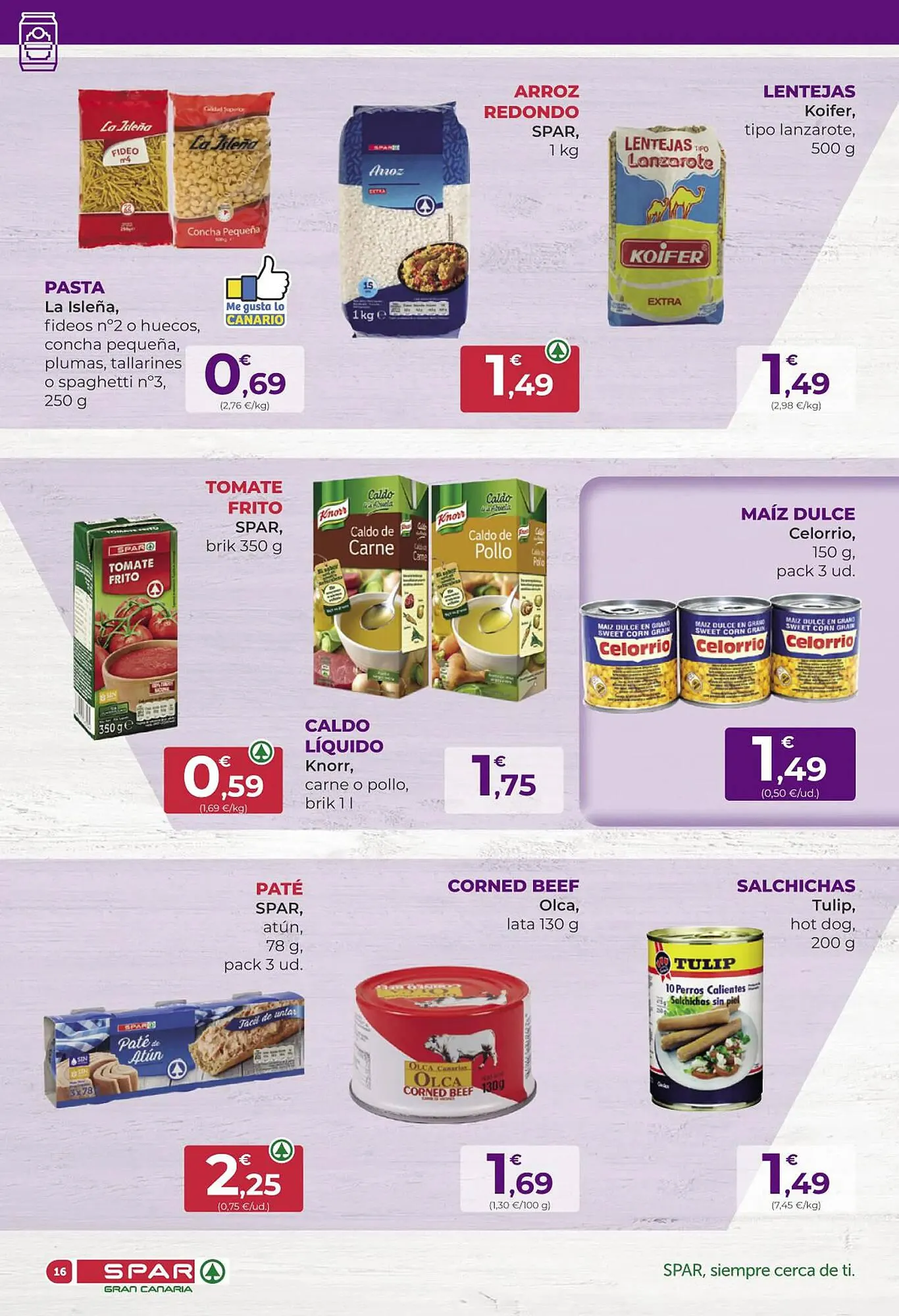 Catálogo de Folleto SPAR Gran Canaria 29 de septiembre al 12 de octubre 2023 - Página 16