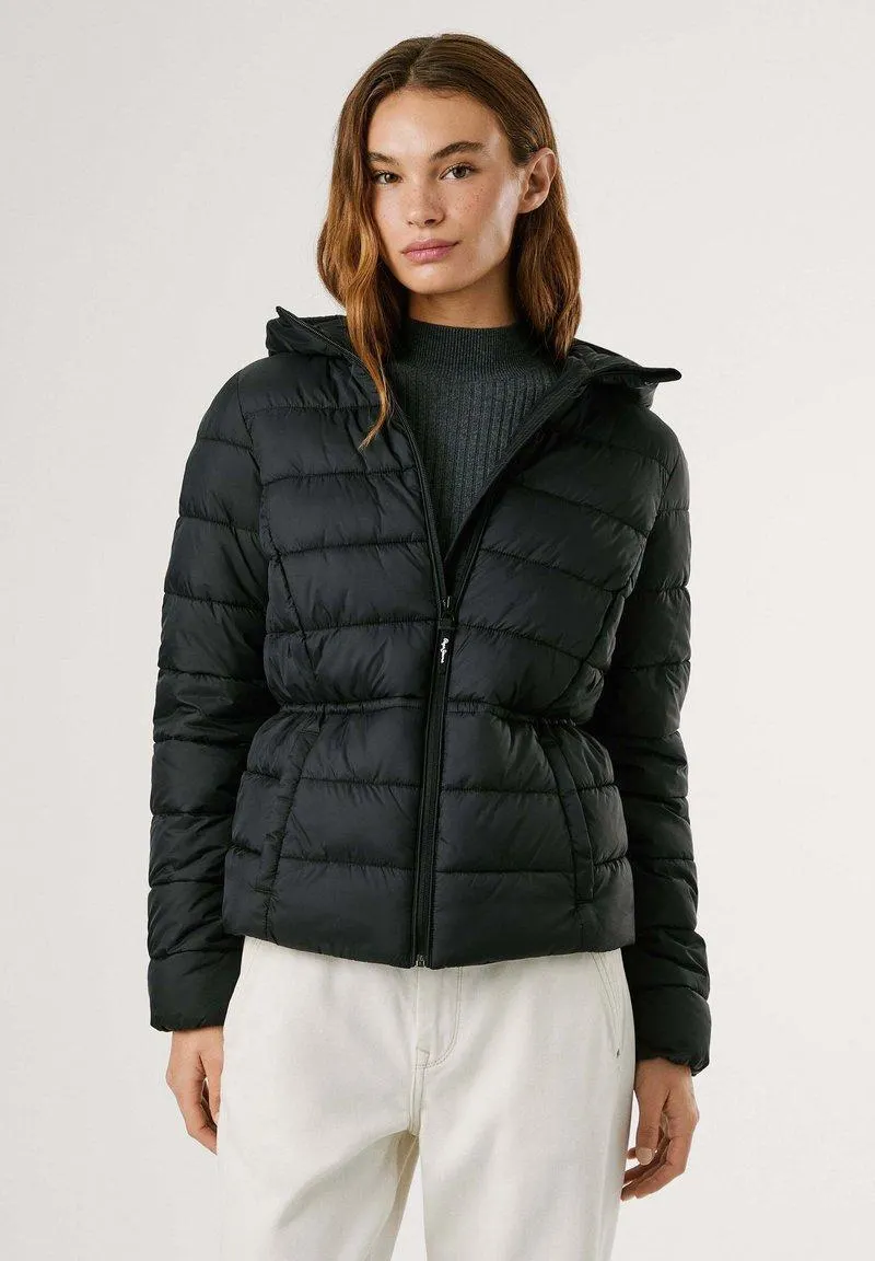 SALLY - Abrigo de plumas - black