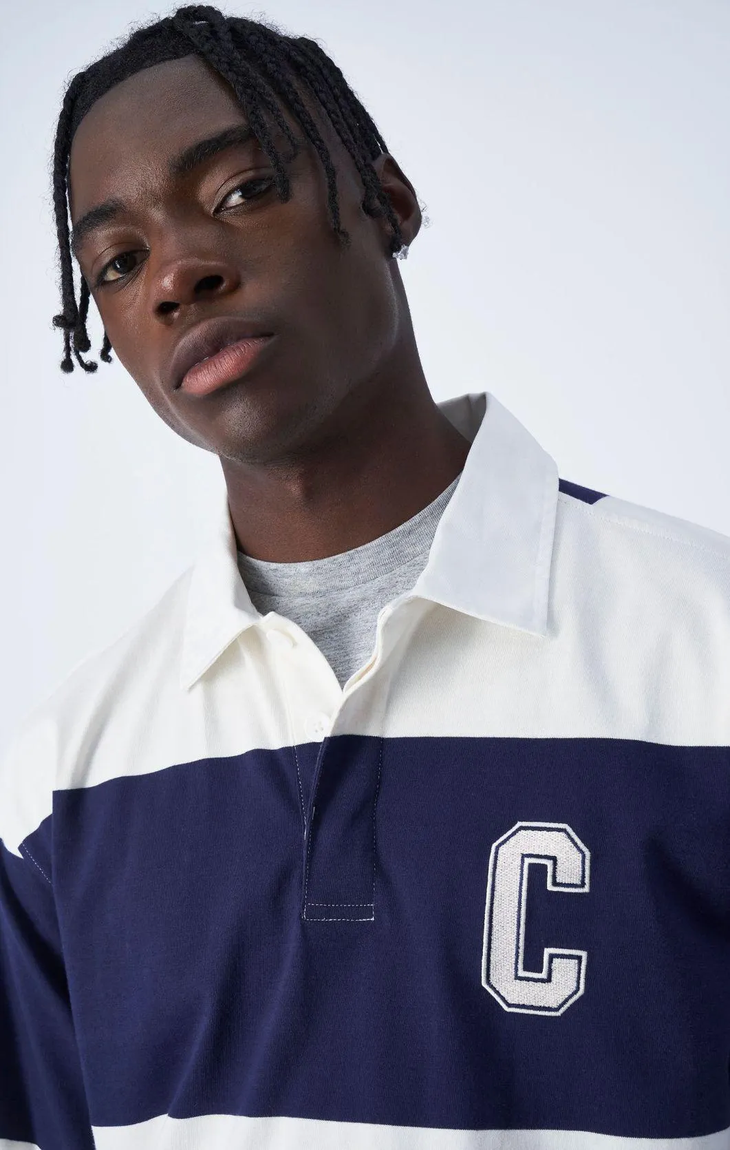 Camiseta de rugby de algodón con logotipo Bookstore