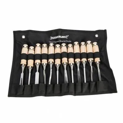 Juego de 12 formones de escultor - 200 mm