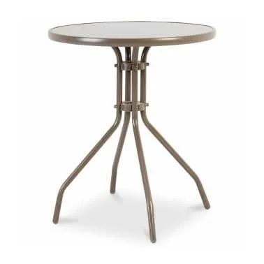 Mesa de Jardín Gris Bari Ø 60 cm