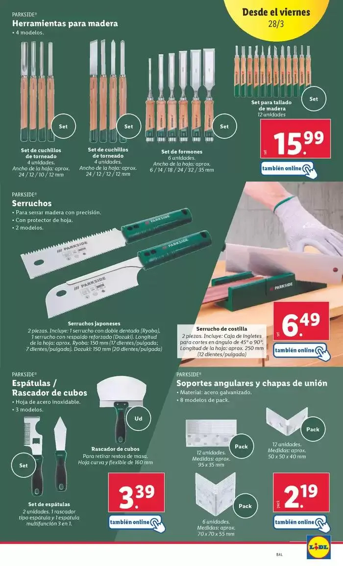 Catálogo de ¡Bazar Lidl! Ofertas válidas del 24/03 al 30/03 24 de marzo al 30 de marzo 2025 - Página 15