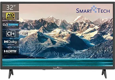 TV LED 32" - 32HN10T2 SMART TECH, HD, DVB-T2 (H.265)Sí, Negro