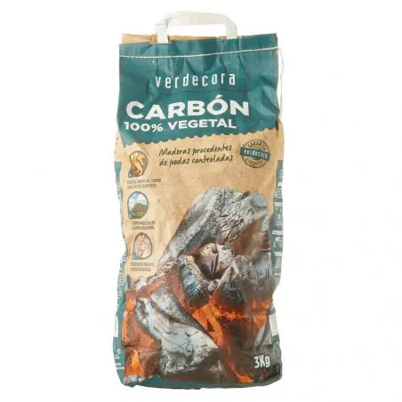 CARBÓN 100% VEGETAL VERDECORA 3KG