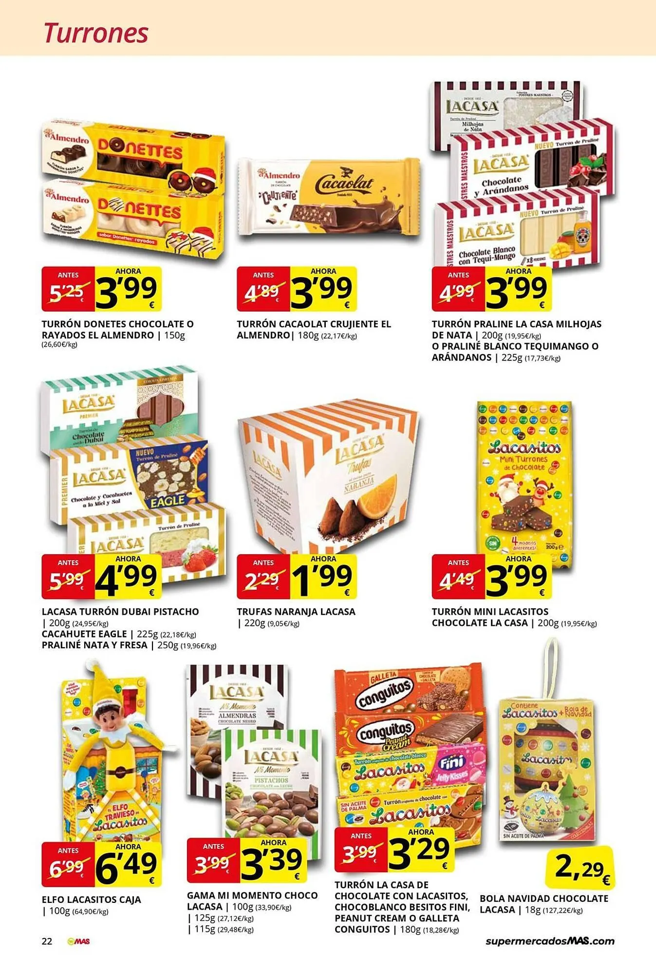 Catálogo de Folleto Supermercados MAS 31 de octubre al 30 de noviembre 2025 - Página 22