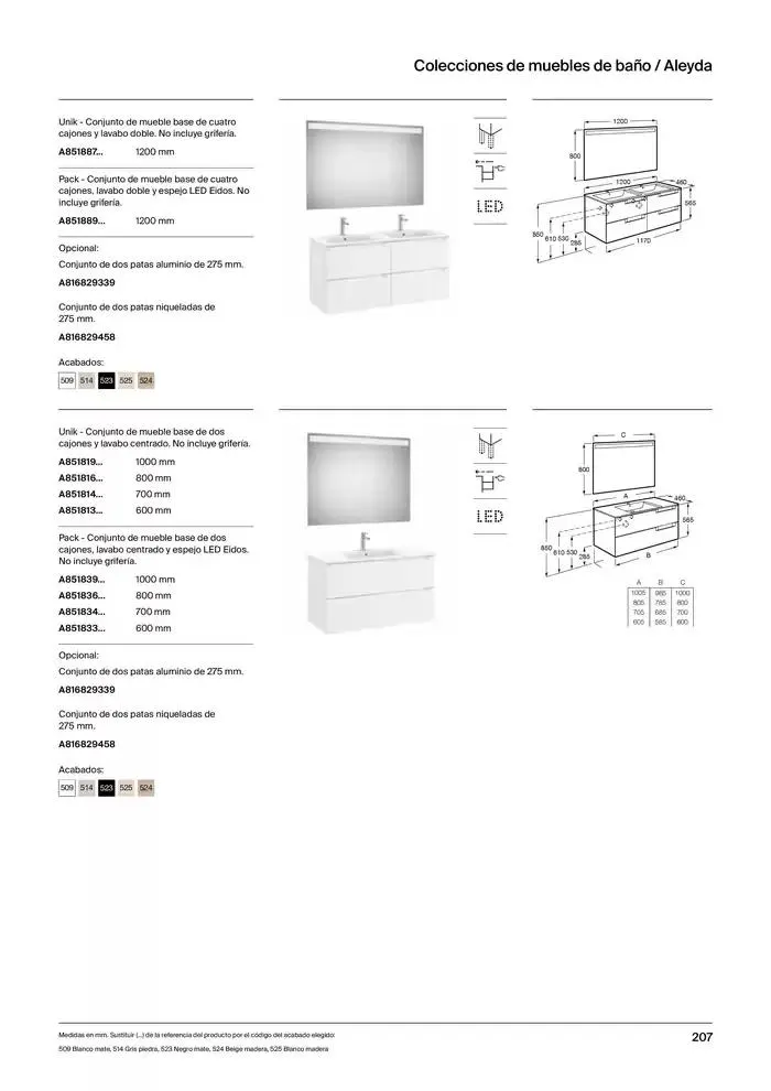 Catálogo de Colecciones de Baño, Muebles y Accesorios 9 de enero al 31 de diciembre 2025 - Página 209