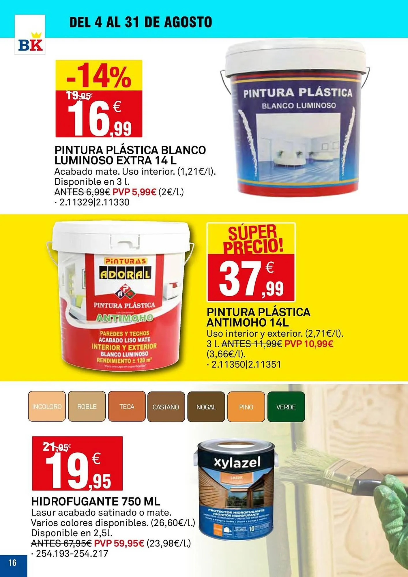 Catálogo de Folleto Bricoking 14 de agosto al 31 de agosto 2025 - Página 16