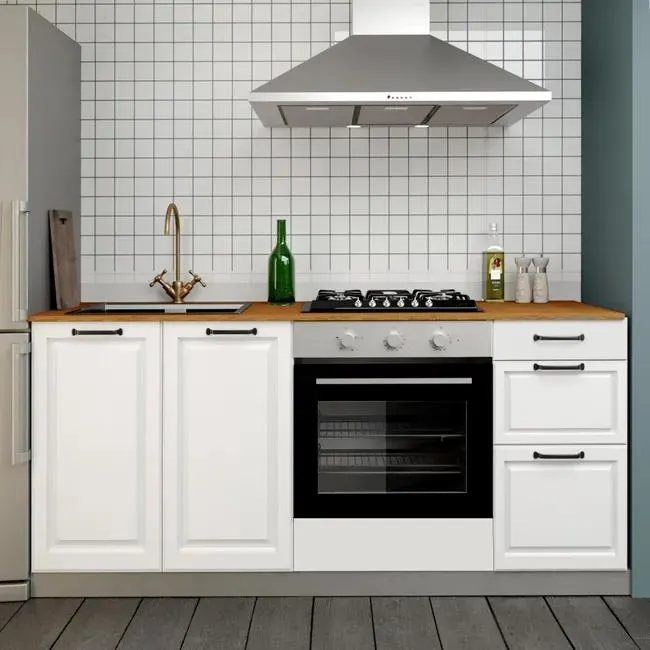 Cocina en kit DELINEA id OXFORD blanco 1.80 m