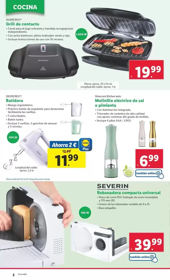 Catálogo de ¡Bazar Lidl! Ofertas válidas del 31/03 al 06/04 31 de marzo al 6 de abril 2025 - Página 2