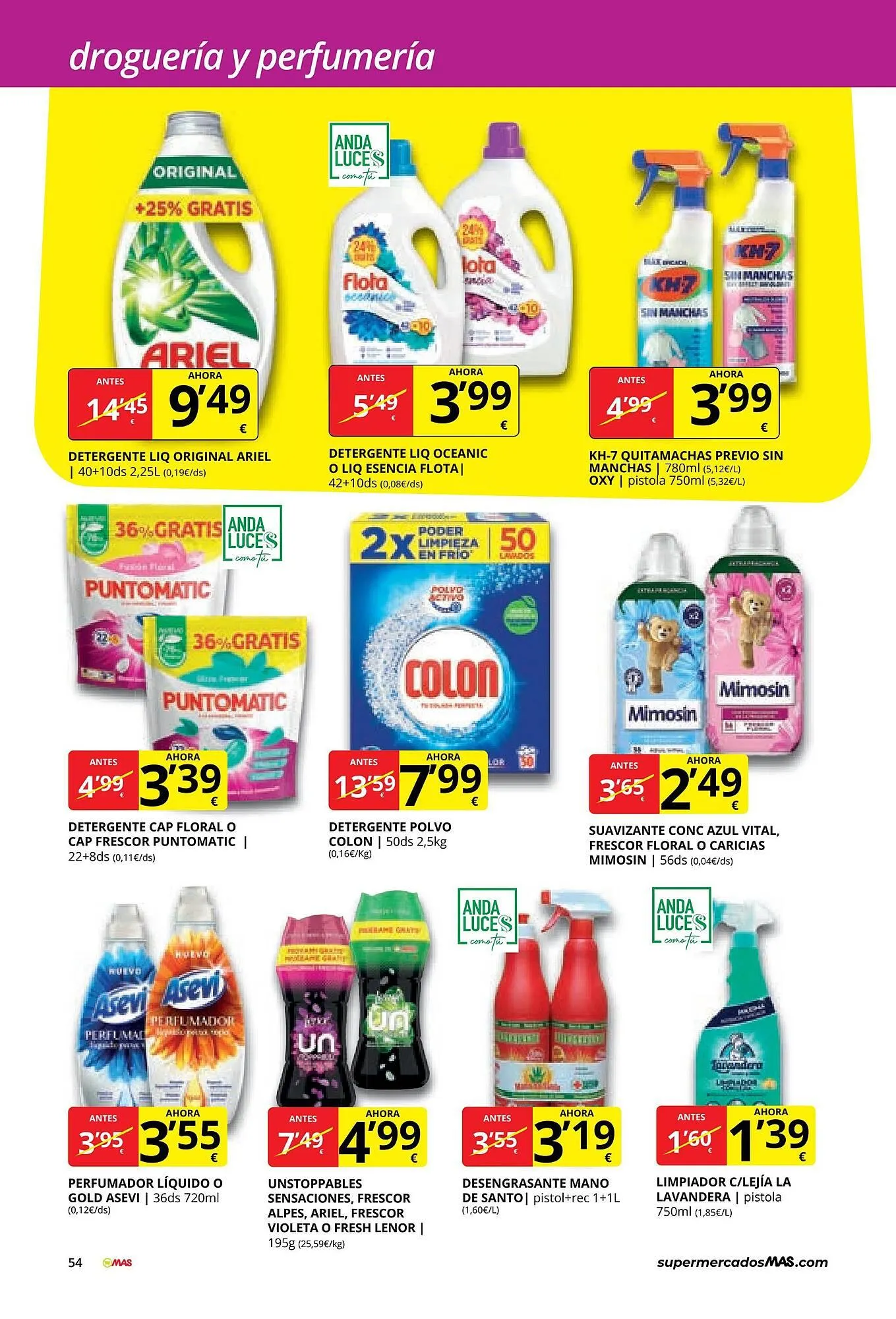 Catálogo de Folleto Supermercados MAS 3 de marzo al 26 de marzo 2026 - Página 54