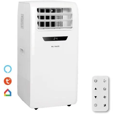 ARTIC-260 - Aire acondicionado portátil frio/calor, conexión inteligente, enfriador móvil, 2,6kW, clase A, 4 en 1: refrigeración 9000BTU/h, 2268 frigorias, calefaccion, ventilador, deshumidificador y