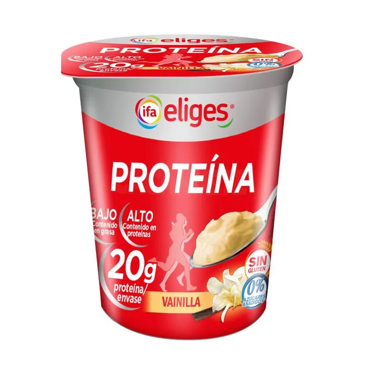 postre vainilla proteico, 200g