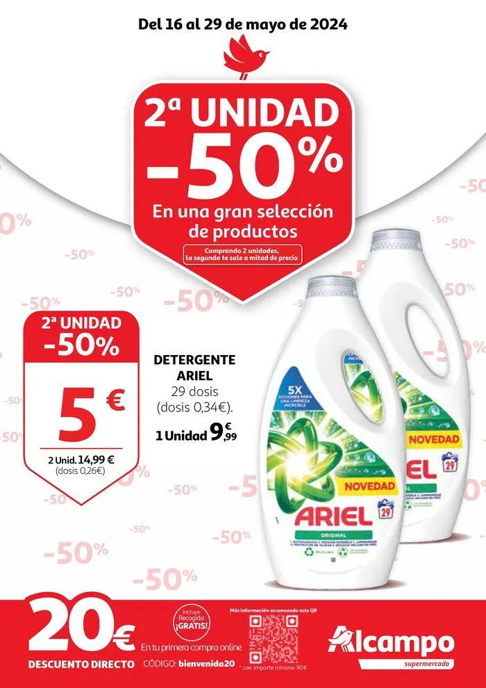 Catálogo de 2ª unidad -50% en una gran selección de productos 16 de mayo al 29 de mayo 2024 - Página 1