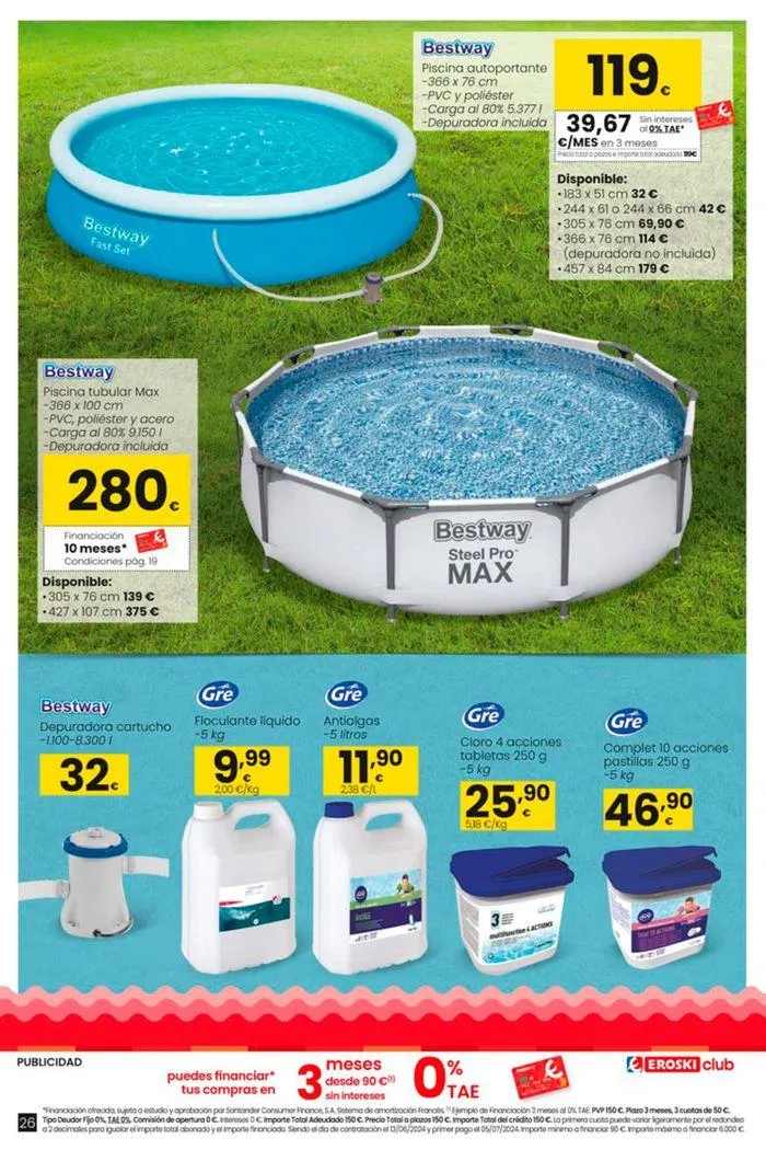 Catálogo de Vive el verano HIPERMERCADOS EROSKI 13 de junio al 10 de julio 2024 - Página 26