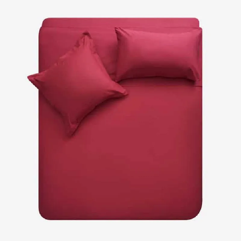 Funda Nórdica Algodón - Basic Granate