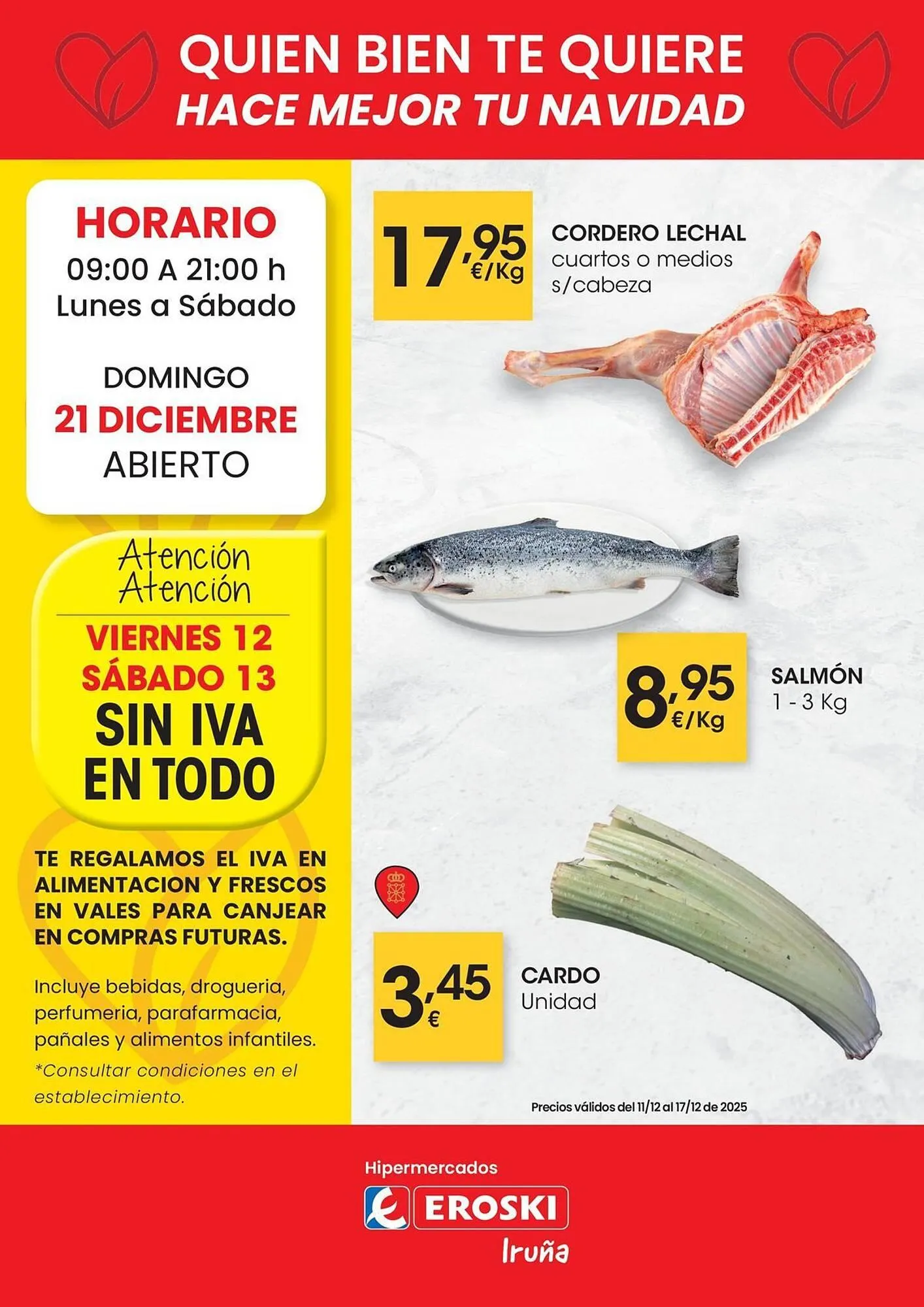 Catálogo de Folleto Eroski 11 de diciembre al 17 de diciembre 2025 - Página 1