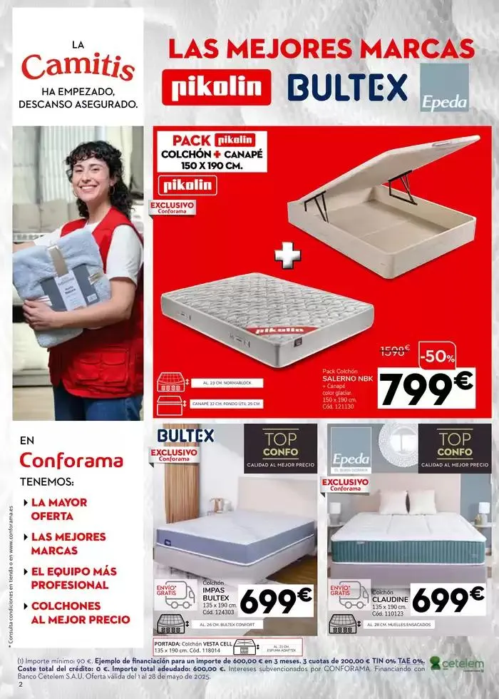 Catálogo de Hasta un 60% de descuento en descanso 2 de mayo al 28 de mayo 2025 - Página 2