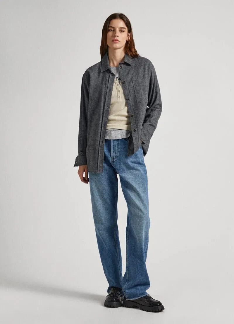 SOBRECAMISA ALGODÓN ESPIGAS