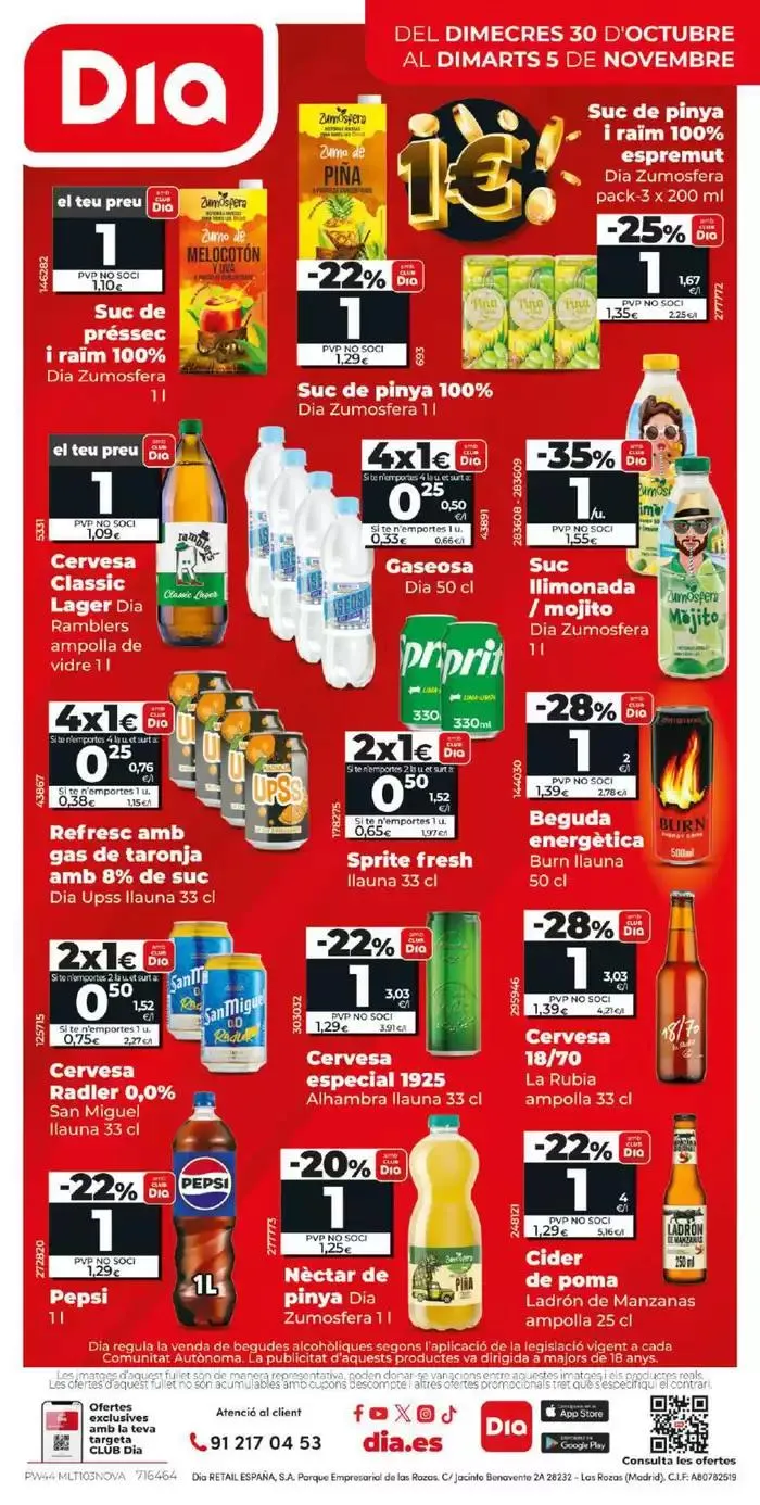 Catálogo de Més de 100 productes a 1€ del 30/10 al 5/11 30 de octubre al 5 de noviembre 2024 - Página 12