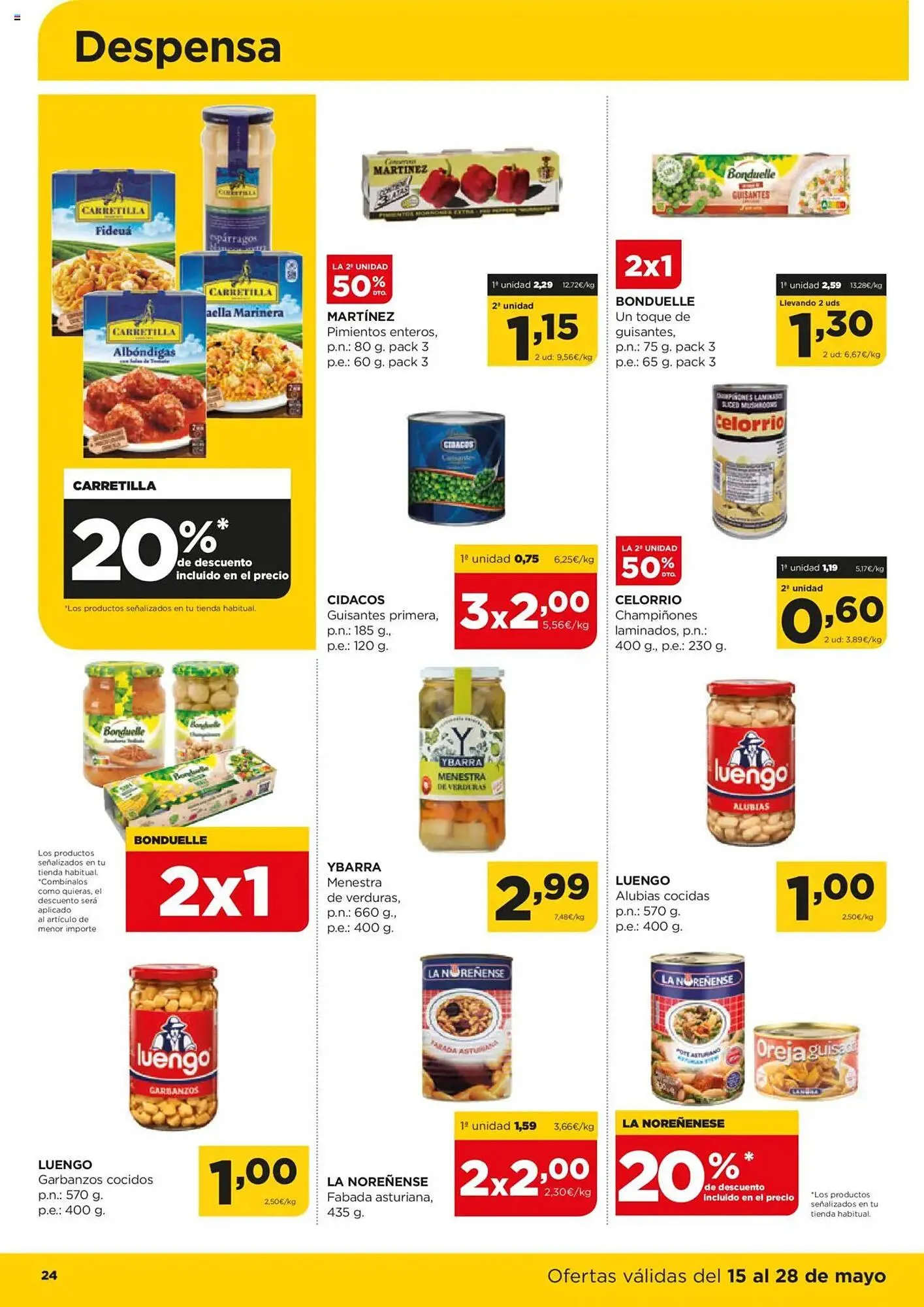 Catálogo de Folleto Alimerka 15 de mayo al 28 de mayo 2025 - Página 24