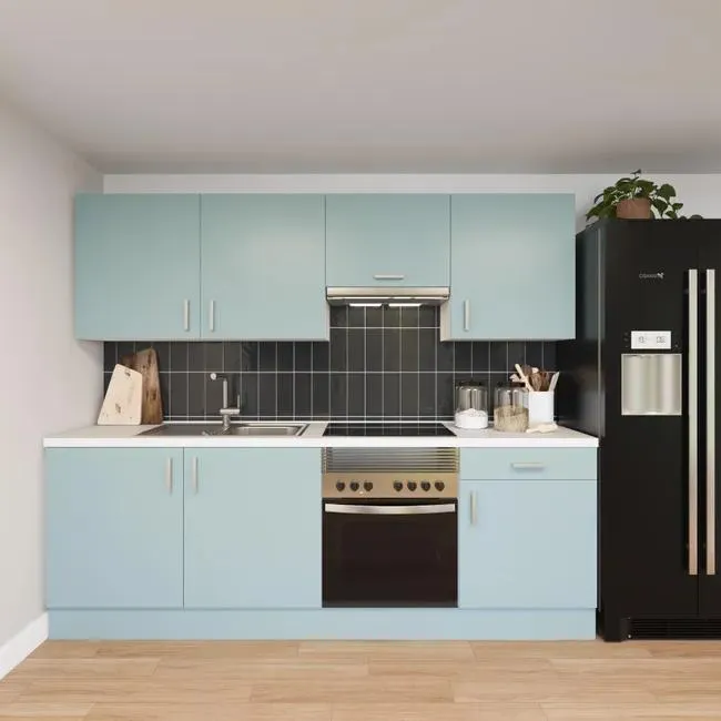 Cocina en kit CAREY aguamarina 240 cm