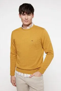 Jersey básico cuello caja