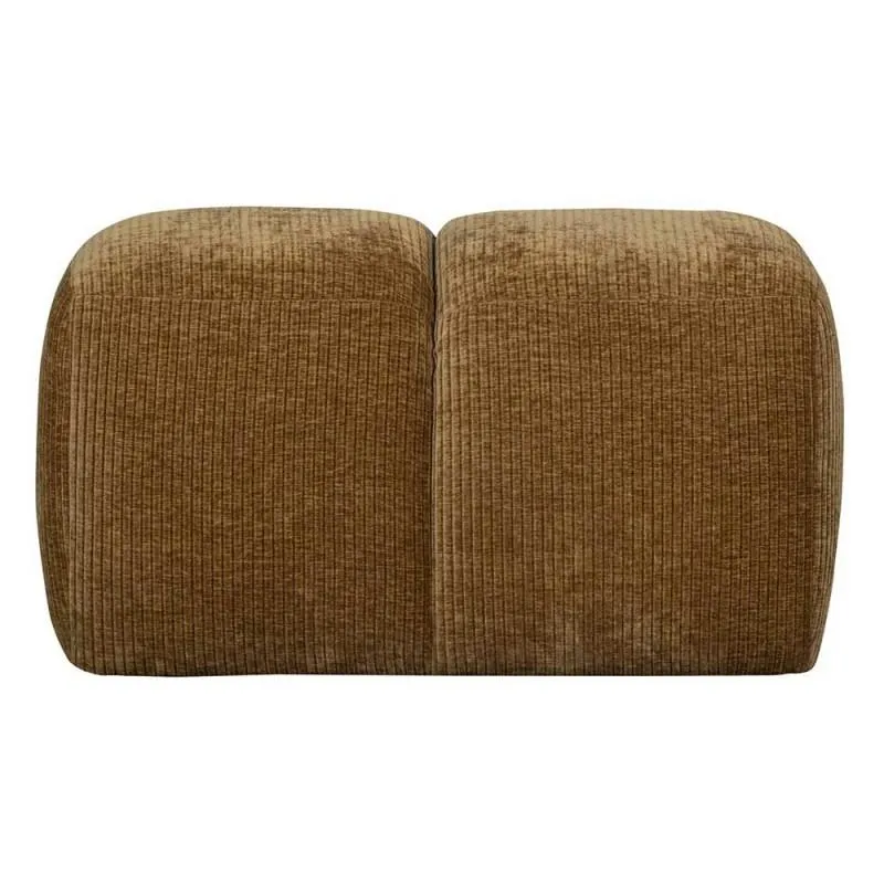 Ribbed Pouf Mojo yellow/honey, 84cm