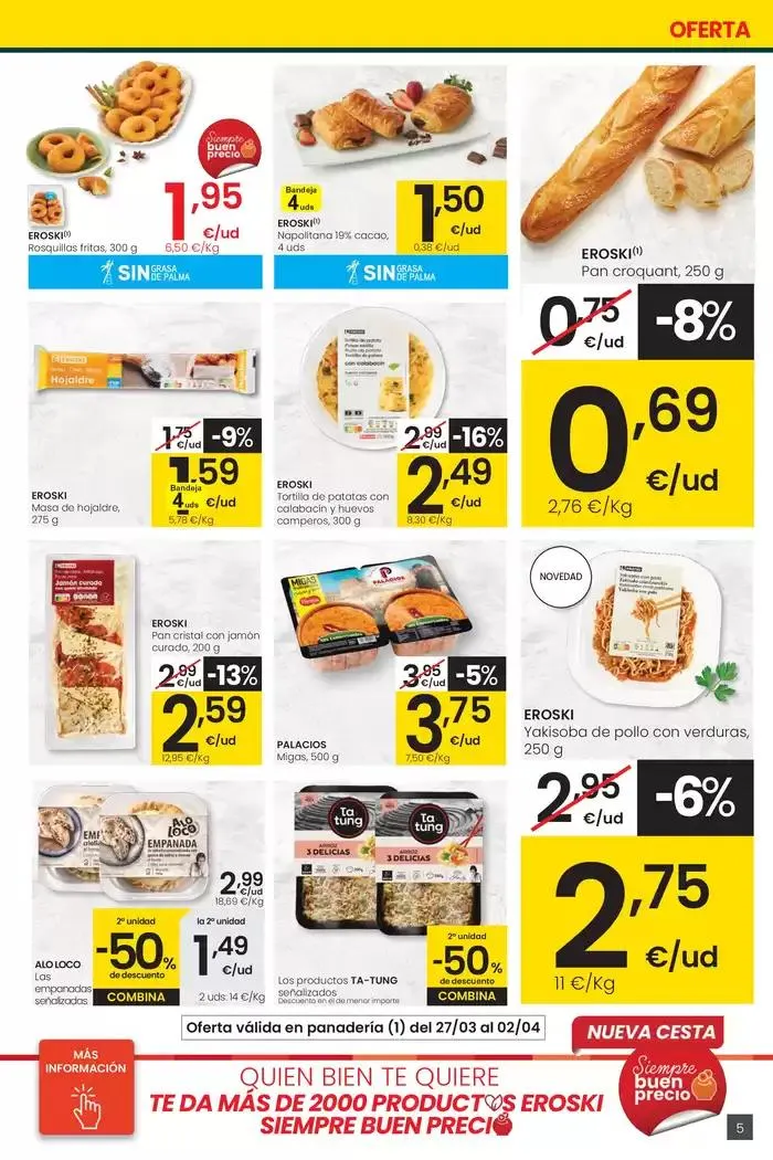 Catálogo de Precio más bajo EROSKI CENTER 27 de marzo al 8 de abril 2025 - Página 5