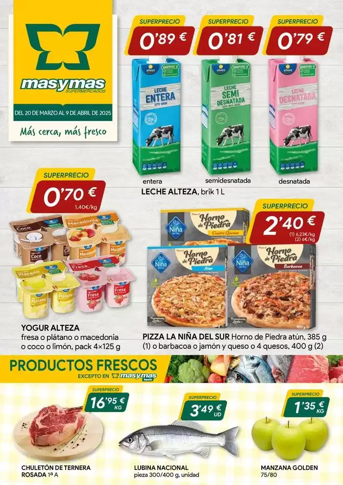 Catálogo de Más cerca, más fresco 20 de marzo al 9 de abril 2025 - Página 1