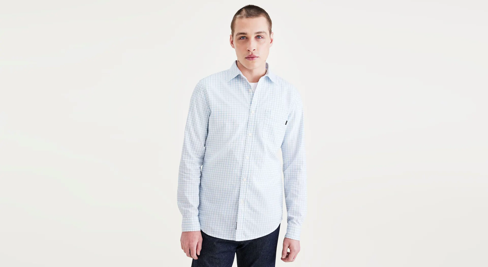 Men's Slim Fit Icon Button Up Shirt