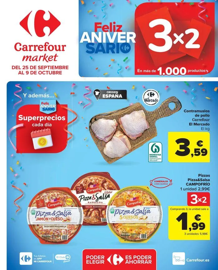 Catálogo de Feliz aniversario 3x2 25 de septiembre al 9 de octubre 2024 - Página 1