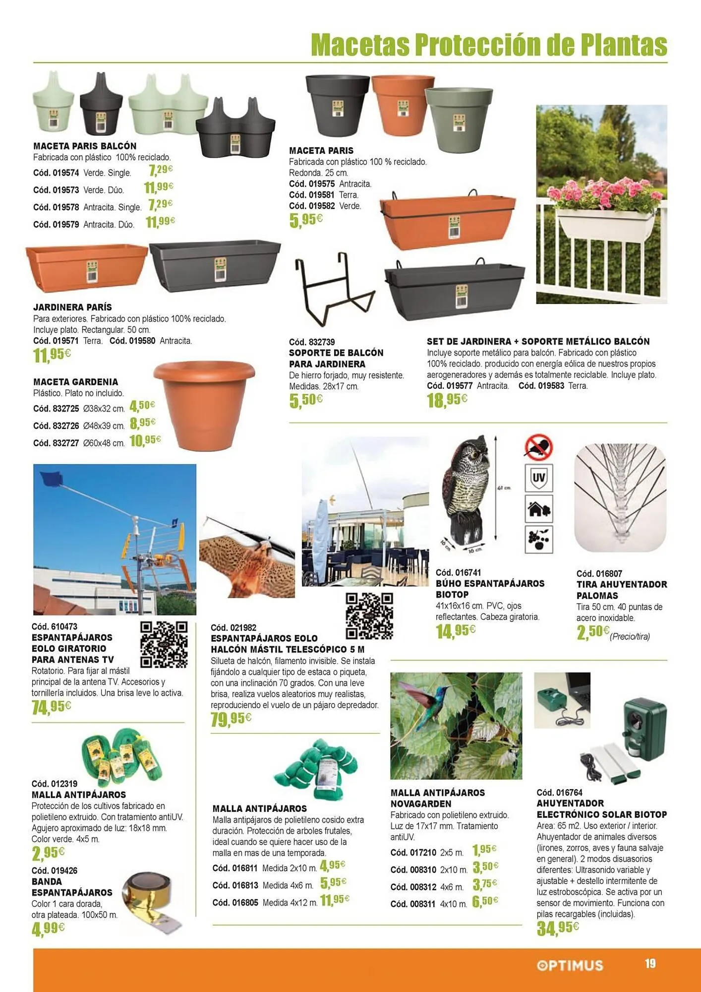 Catálogo de Folleto Optimus 21 de marzo al 31 de agosto 2024 - Página 19