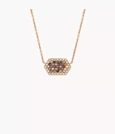 Collar de cadena con nácar blanco