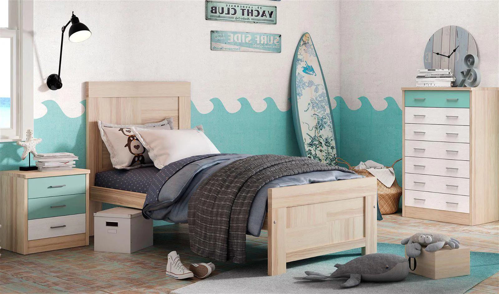 Cabecero y cama vintage Corden