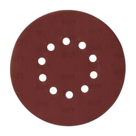 PACK 6 LIJAS CIRCULARES 225MM GR80-100-120-150-180-240 VELCRO AICER