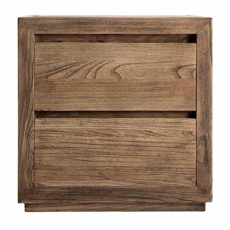 Norvik elm wood bedside table