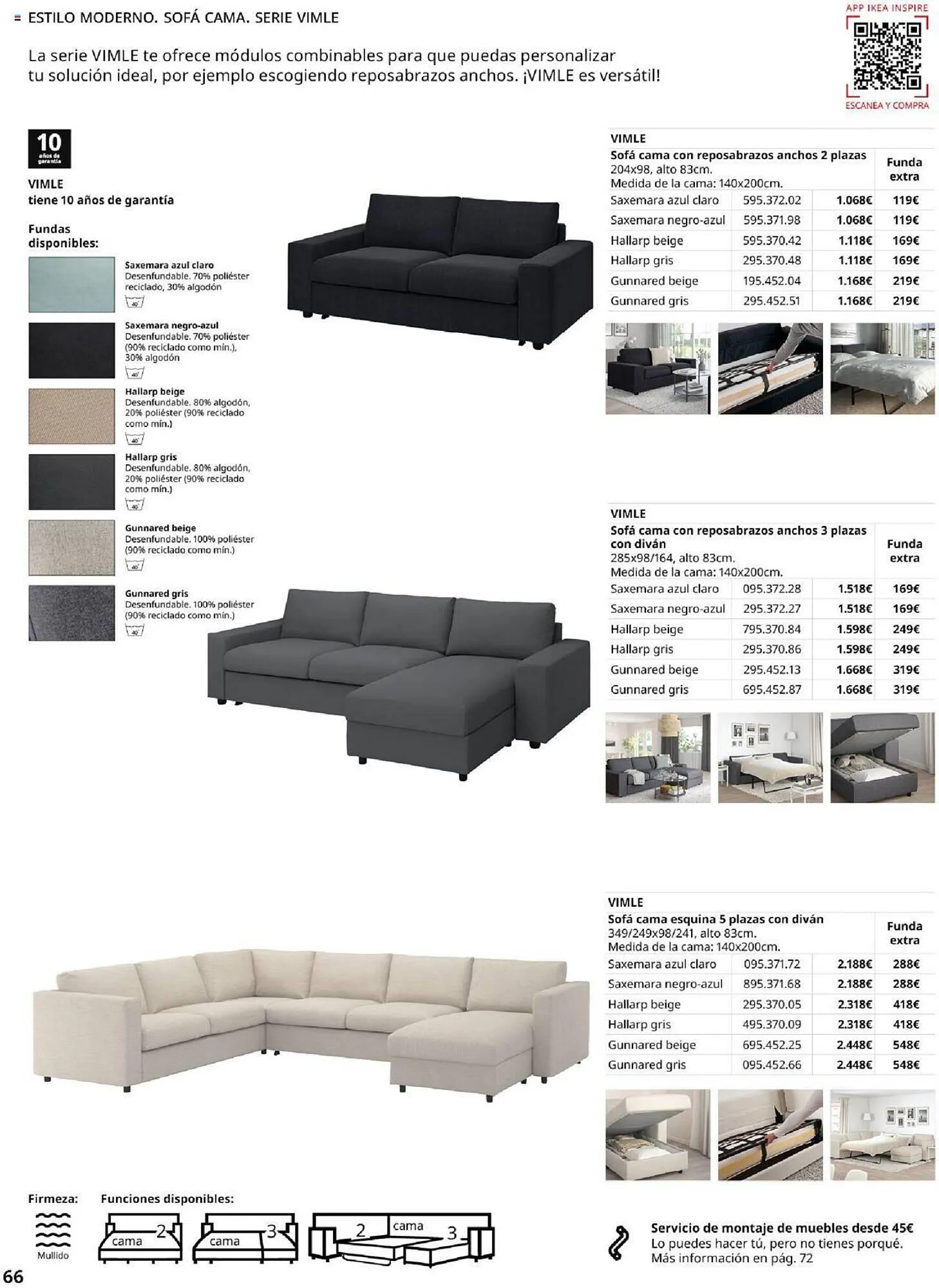 Catálogo de Folleto IKEA Sofás 4 de septiembre al 31 de enero 2025 - Página 66