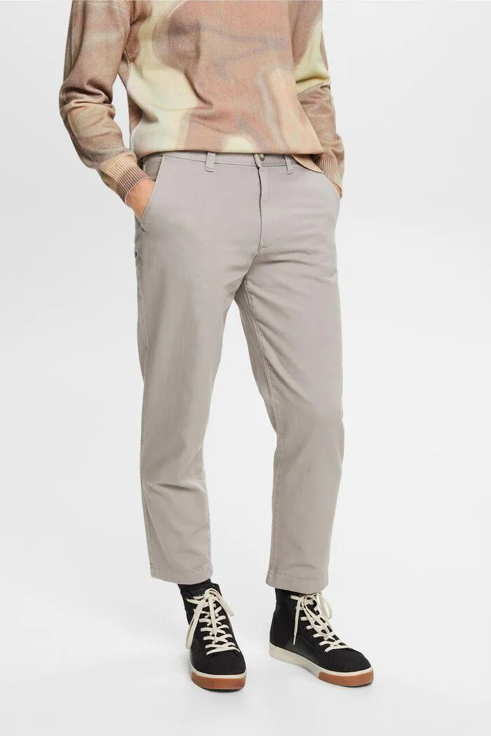 Pantalones holgados de corte tapered de algodón