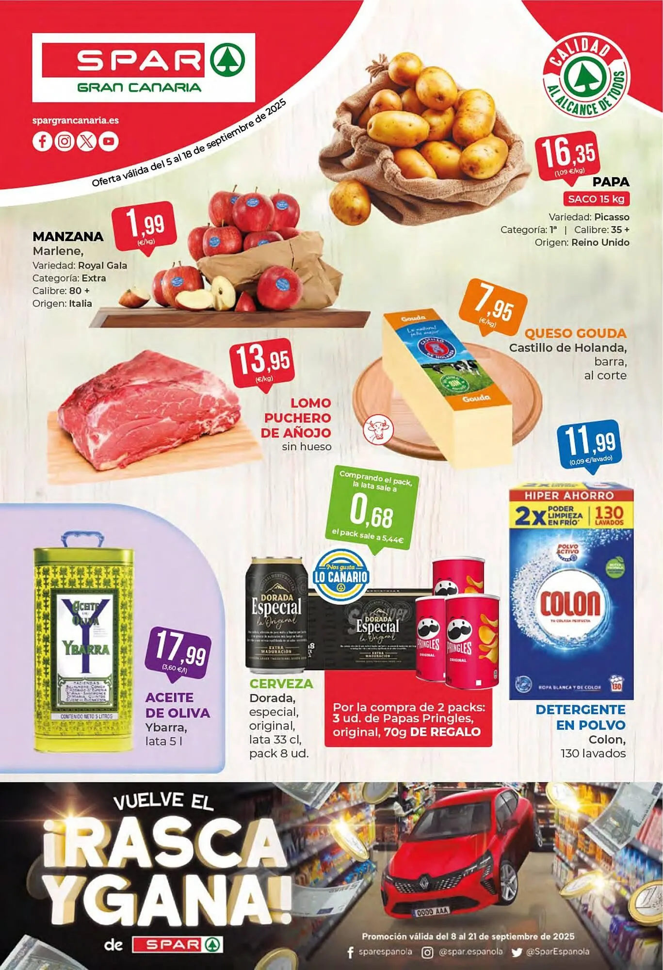 Catálogo de Folleto SPAR Gran Canaria 5 de septiembre al 18 de septiembre 2025 - Página 1