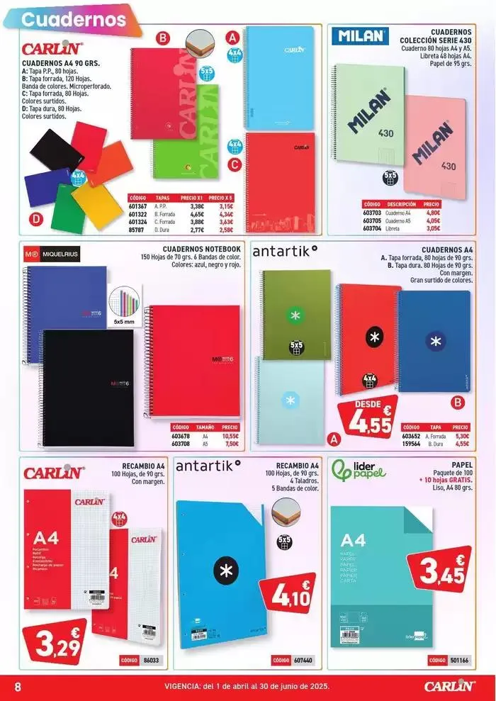 Catálogo de HIPER OFERTAS PAPELERÍA Nº5 1 de abril al 30 de junio 2025 - Página 8