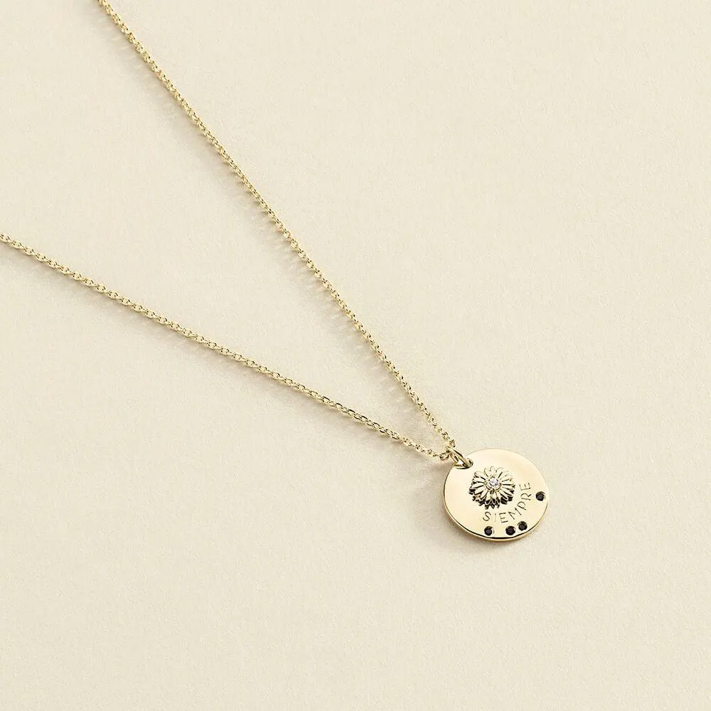 Collar corto SEMPRE - Cristal / Dorado