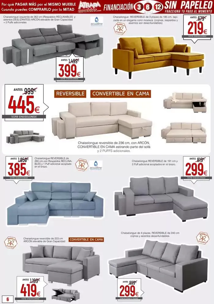 Catálogo de Atrapamuebles. Tu tienda de muebles ONLINE. 26 de abril al 31 de mayo 2025 - Página 6