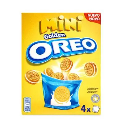 Mini galletas rellenas de crema Oreo caja 160 g
