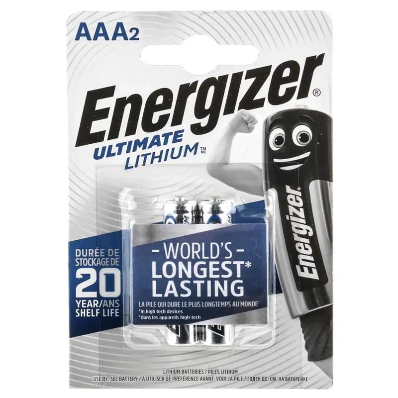 PILAS ENERGIZER ULTIM LITHIUM L92 BL2 AAA