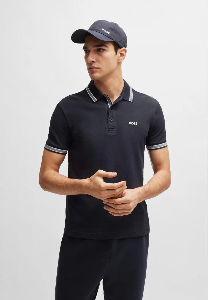 PADDY CURVED - Polo - dark blue