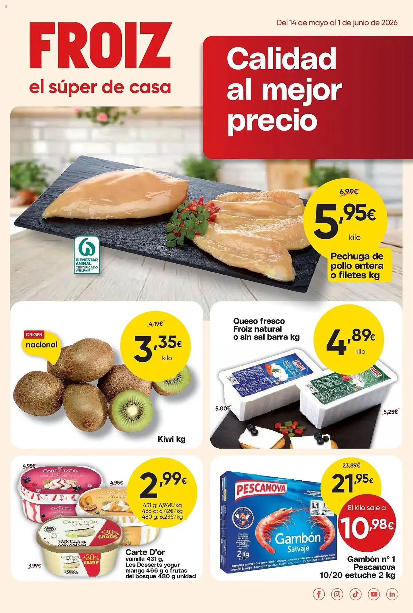 Catálogo de Folleto FROIZ 14 de mayo al 1 de junio 2026 - Página 1