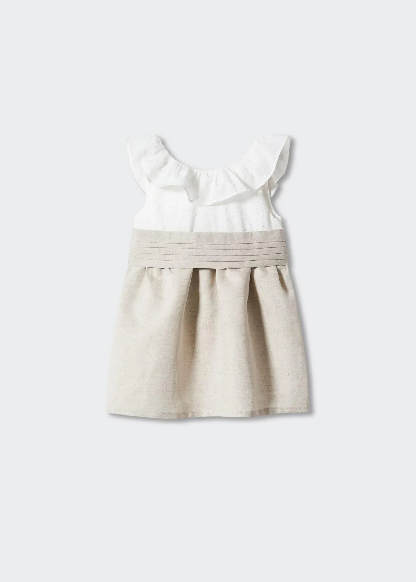 Vestido plumeti volante